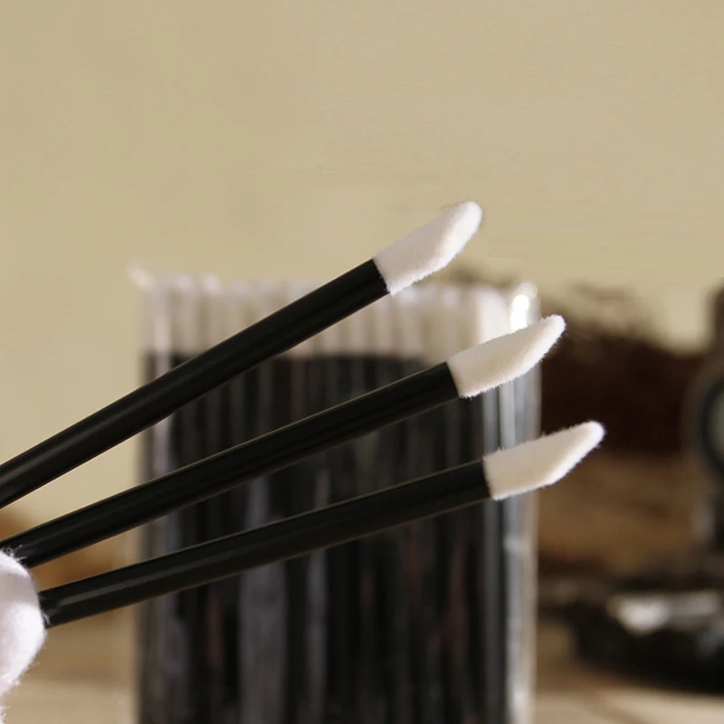 Красота 50 шт./лот одноразовые косметические макияж кисть для губной помады