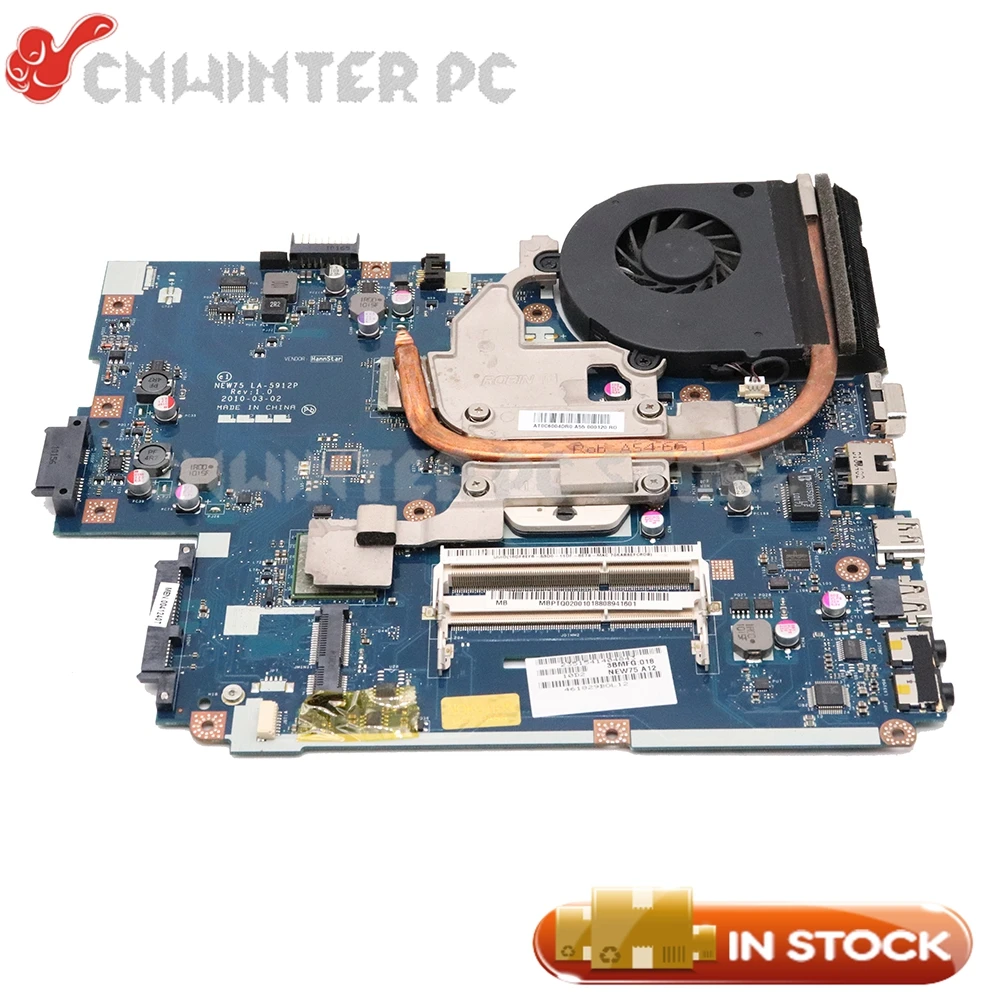 NOKOTION MBBL002001 материнская плата для ACER Aspire 5551 LA-5912P с радиатором вместо материнской