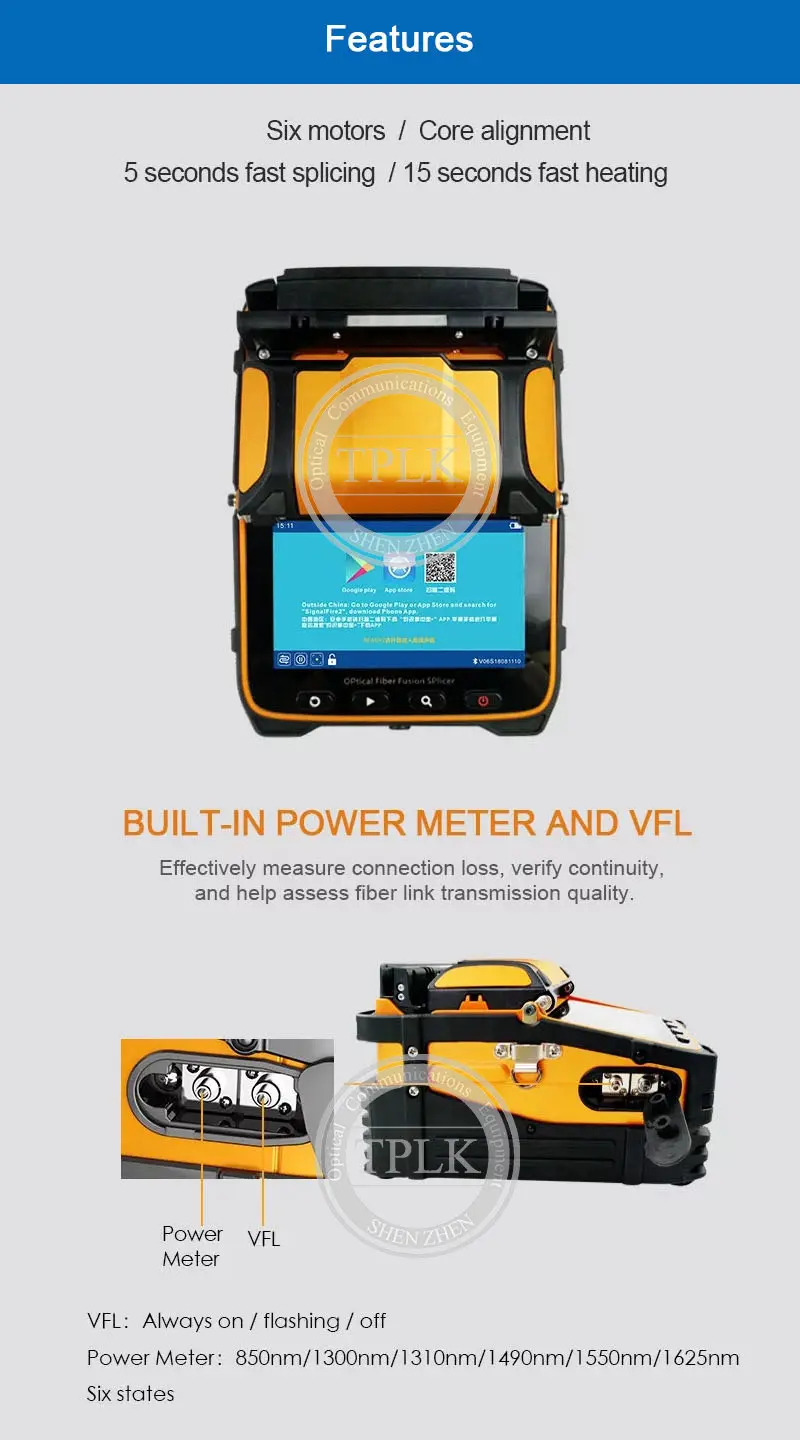 Лучшая цена AI-9 Автоматическая SM& MM Многоязычная интеллектуальная FTTH машина для сращивания оптического волокна волоконно-оптического сплайсера