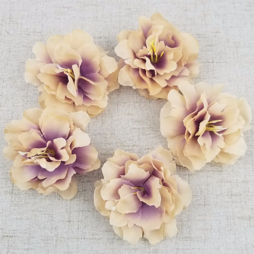 Big Size 90mm Width Silk Flower Heads Peony Flowers for Wedding Decoration Party Gift Box Artificial 10pcs/lot | Дом и сад