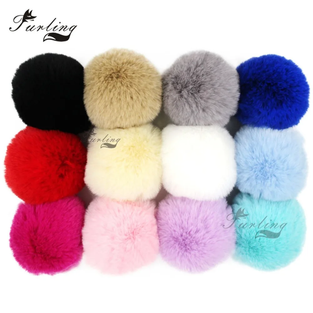 Меховой помпон из мягкого искусственного меха 12 шт. 8 см|ball for keys|pom ballfaux fur pom poms |