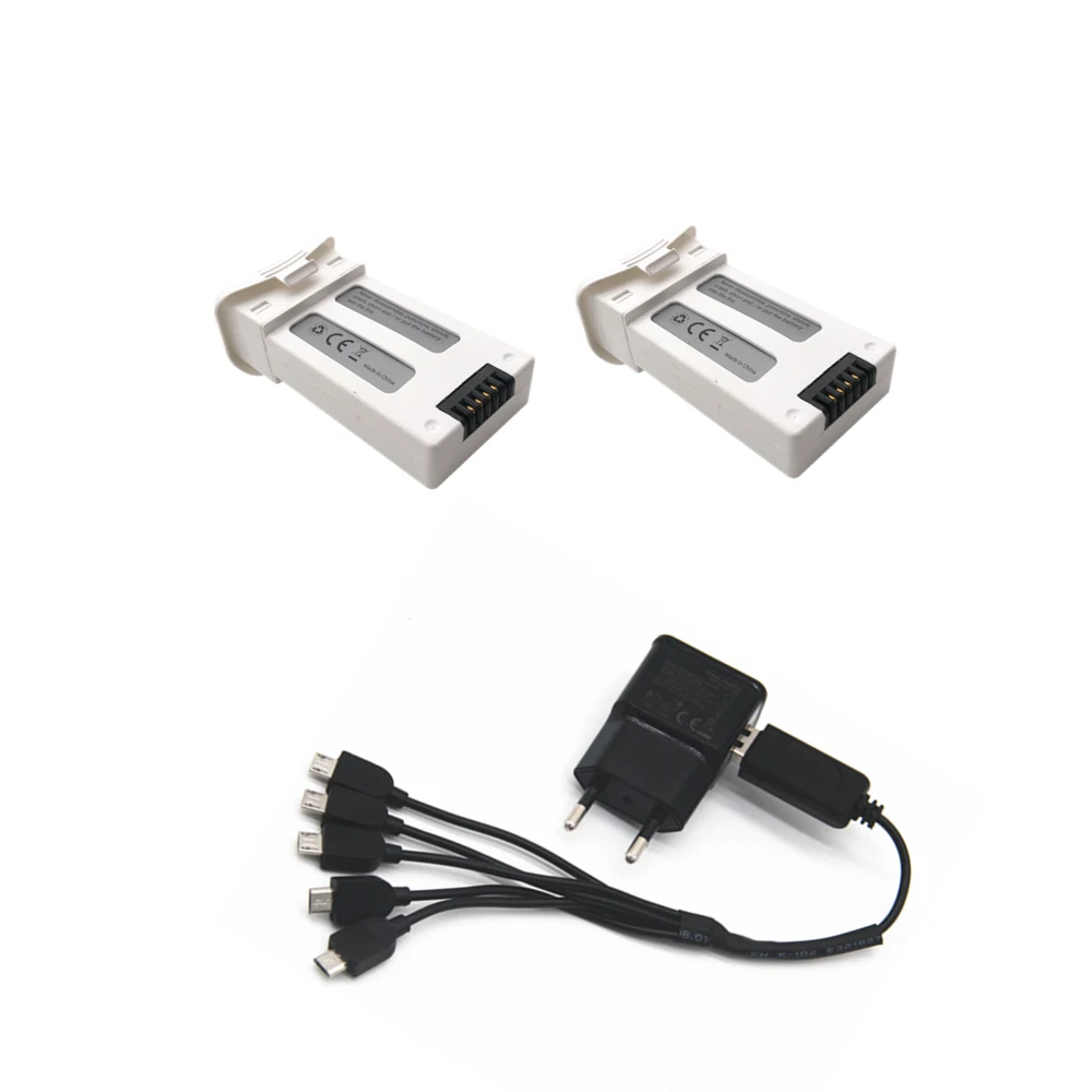 EU Plug 2 5in1 3,7 V 1000 мА/ч, литий-ионный аккумулятор Батарея для SJRC S20W T25 Дрон Квадрокоптер с дистанционным управлением 903048 3.7Wh с 3 в 1 взаимный обмен данными между компьютером и периферийными устройствами Зарядное устройство для SJRC S20W - Цвет: EU Plug 2 5in1