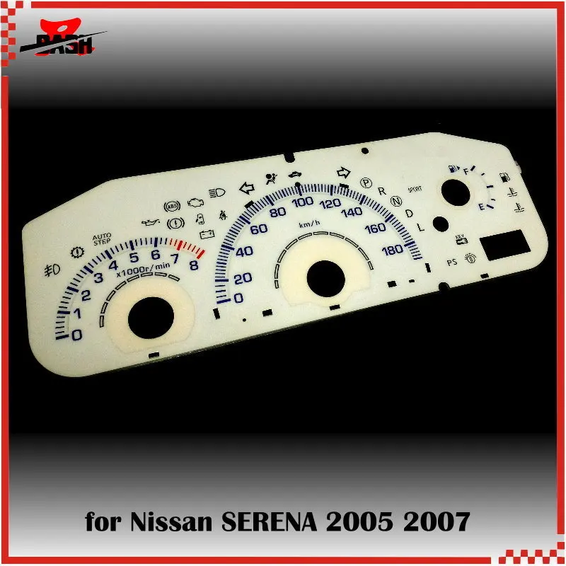 DASH EL Glow Gauge для Nissan SERENA 2005 2007 белый лицевой синий светильник Rever|gauge|gauge light |