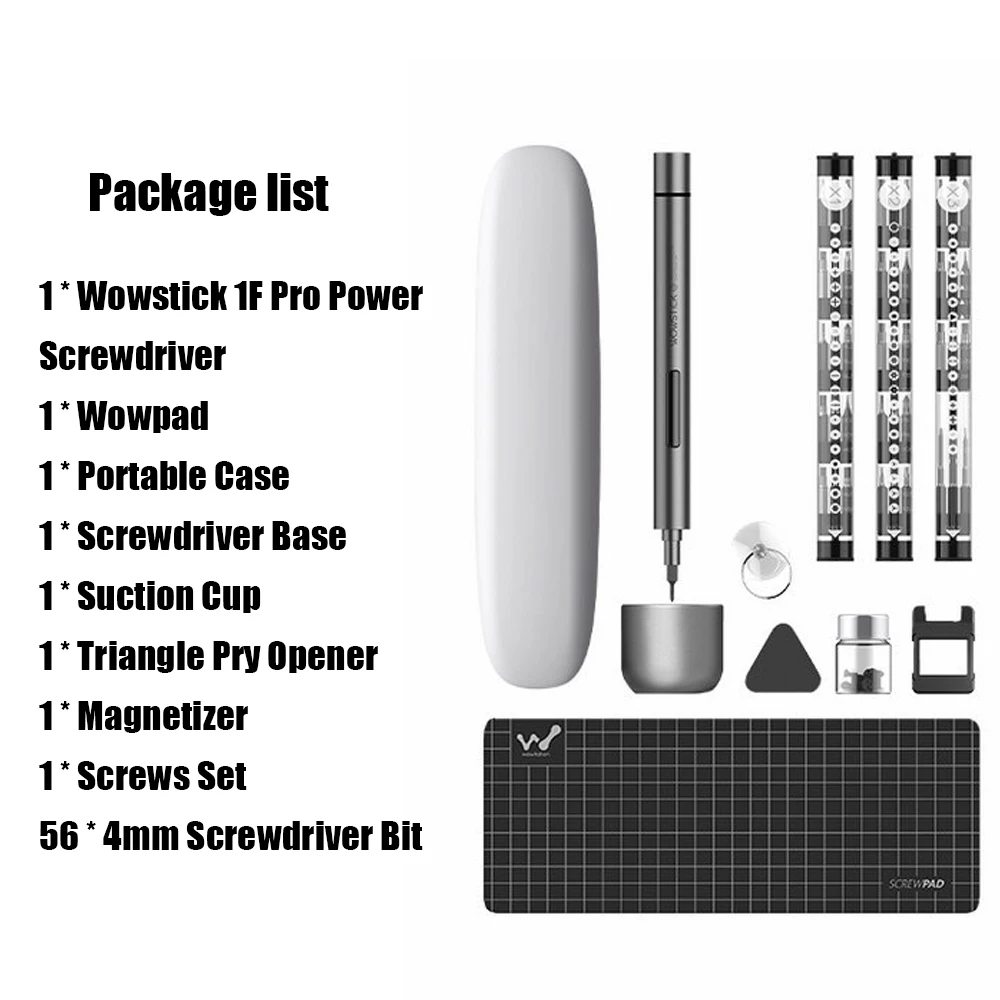 Wowstick 1F + мини электрическая отвертка электроинструменты Аккумуляторный Набор