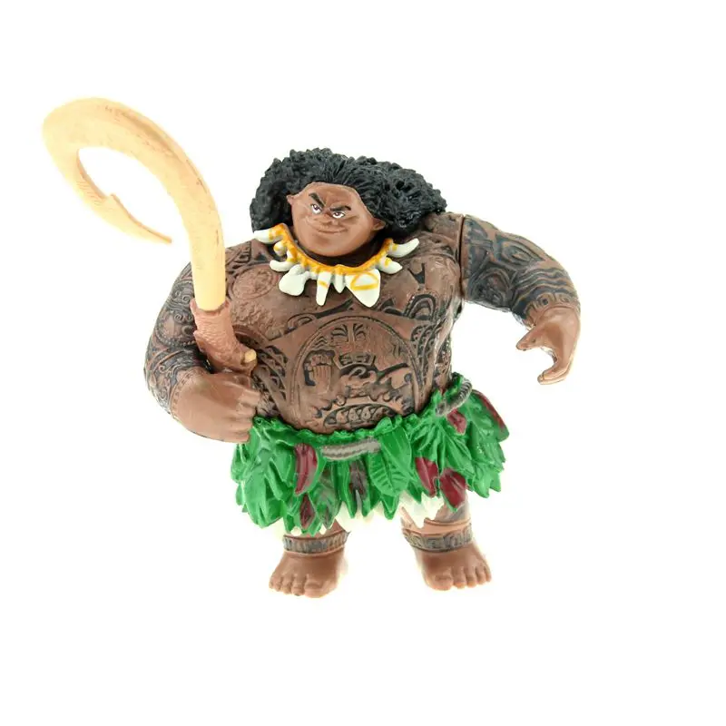 Игрушки Принцессы Disney 5 шт./компл. 10 см Моана Maui Heihei Waialik Chief Tui ПВХ экшн фигурка