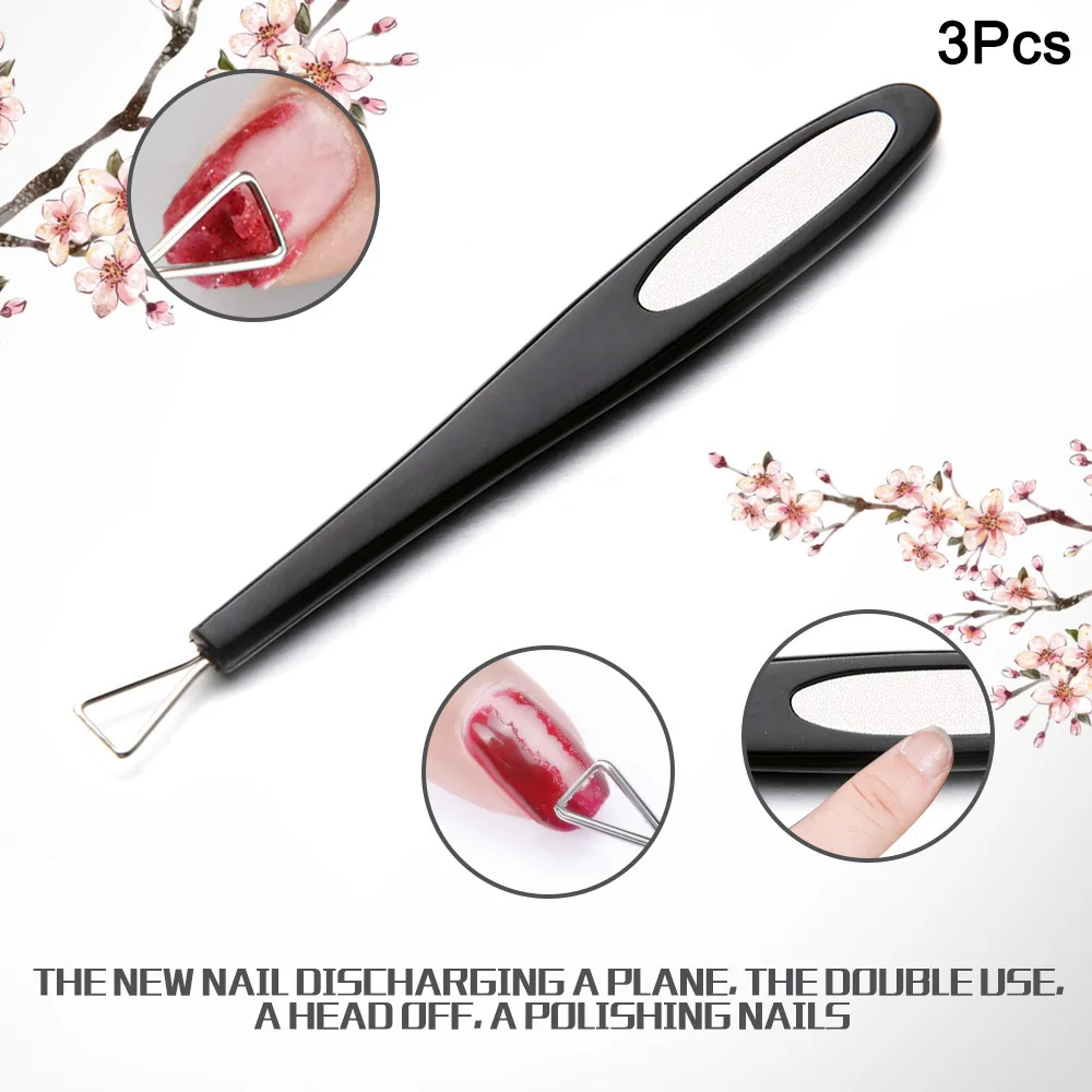 3 Pack Cuticle Peeler Scraper Remove Gel Nail Polish Art Polishing Tools New Drop Ship | Красота и здоровье