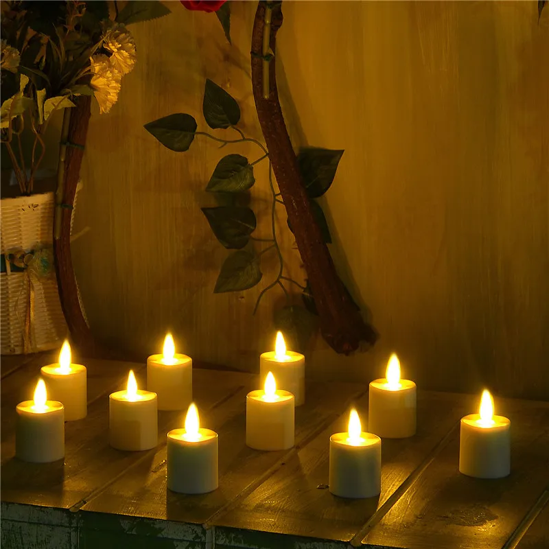 6 упак. к. Беспламенного перезаряжаемые светодио дный светодиодные свечи