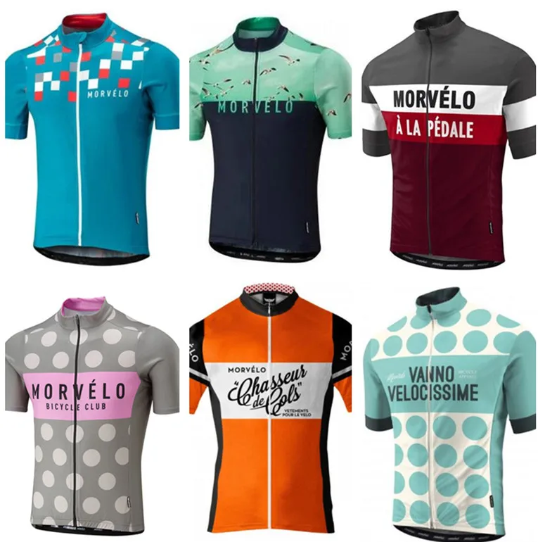 2018 Лето Morvelo Велоспорт Джерси короткий рукав велосипедная футболка велосипед