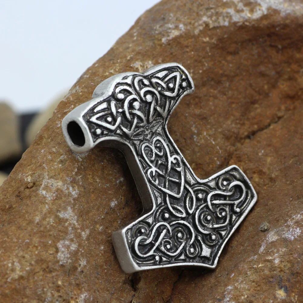 Женское Ожерелье с кулоном узелком|pendant necklace|norse vikingthor mjolnir hammer |