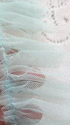 2 Розовый гофрированное кружево 1 ярд мягкий тюль отделка 4,5 см широкая Сетка кружевная окантовка DIY Швейные принадлежности - Цвет: 2