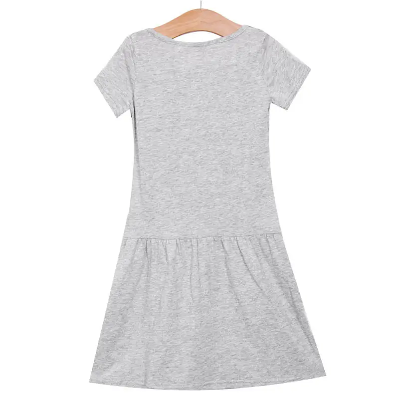 Детское фатиновое платье-пачка с принтом кошек серое или розовое | Детская одежда