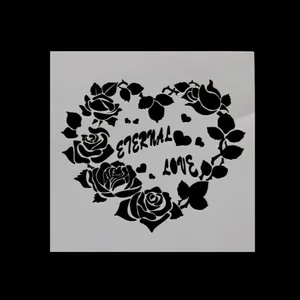 Трафарет для тиснения в форме розового сердца, для скрапбукинга, фотоальбома, изготовление бумажных открыток