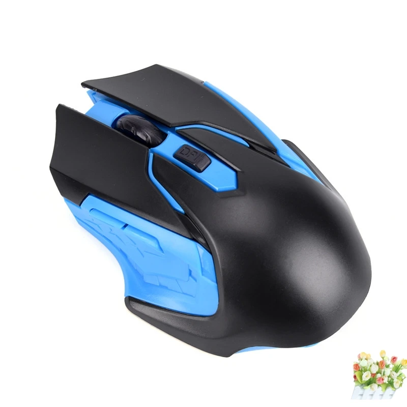 Черный/синий практичная 2 4 ГГц USB оптическая Беспроводной игровой Мышь