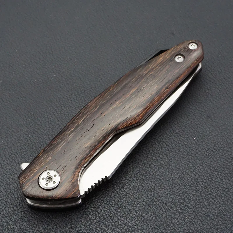 Складной нож Trskt Flipper D2 G10 спасательный охотничий Клинок с деревянной ручкой для