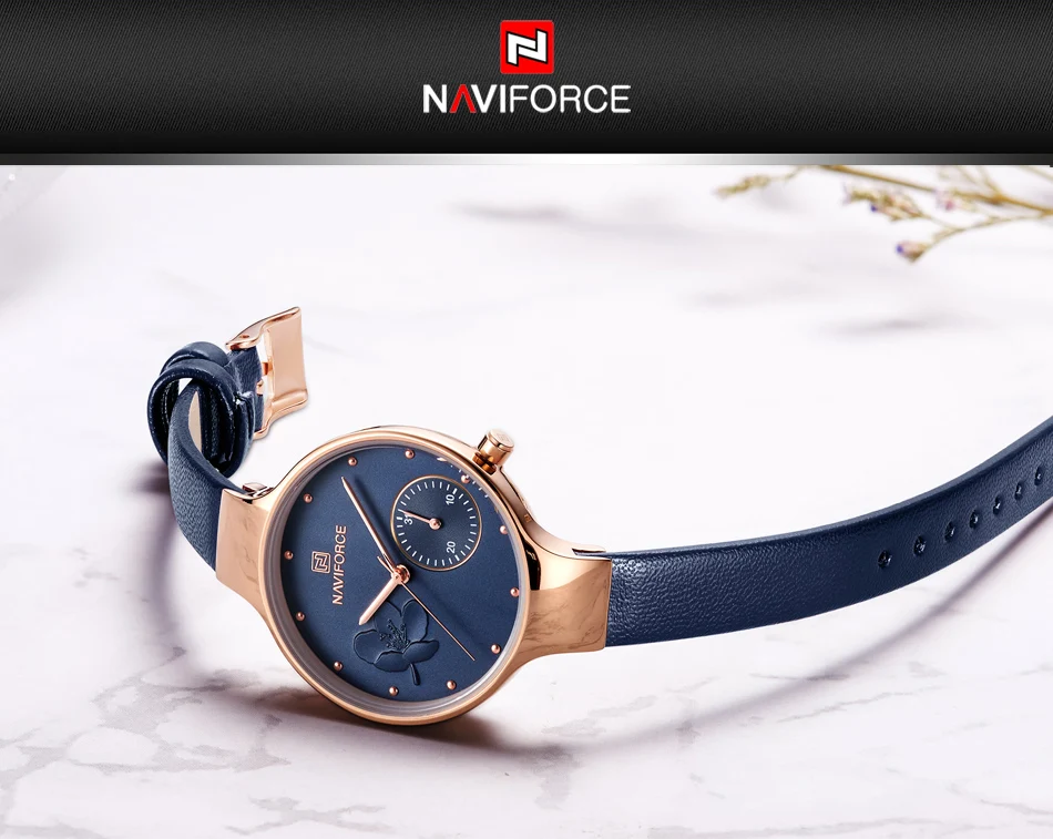 Женские часы, роскошный бренд NAVIFORCE, кварцевые женские часы, платье, наручные часы, часы с датой, с коробкой, набор для продажи, Relogio Feminino