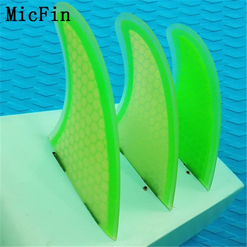 M-G5 Micfin quillas surf вафельная fcs плавники стекловолокна досок для серфинга плавники три ребра размер M-G5
