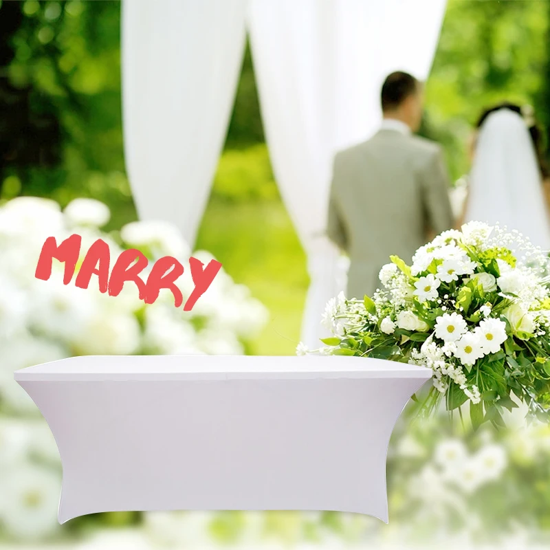 IHAD растягивающаяся скатерть спандекс лайкра покрытие стола подходит для