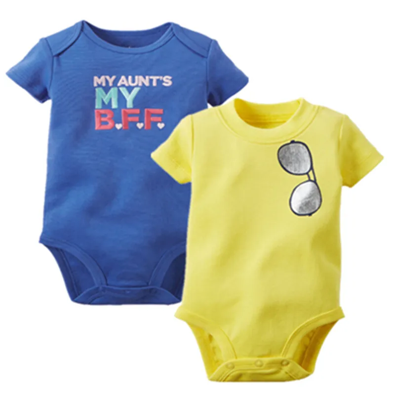 2 шт. Детский боди с коротким рукавом на возраст 6-24 месяца |