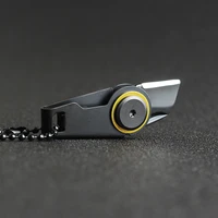 top quality mini zipper knife utility knife outdoor survival edc gadget keychain pendant pocket knife