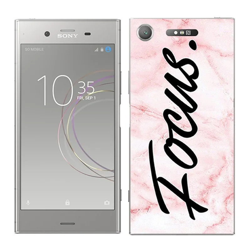 Защита для sony Xperia XZ1 5," Мягкий силиконовый чехол-накладка на заднюю панель для телефона для sony Xperia XZ1 чехол s Focus окрашенный чехол - Цвет: 04