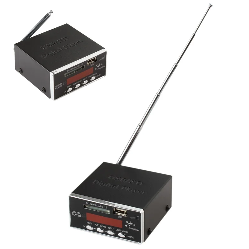 Автомобильный усилитель мощности 12 В MP3 SD USB аудиоплеер ридер FM радио 4