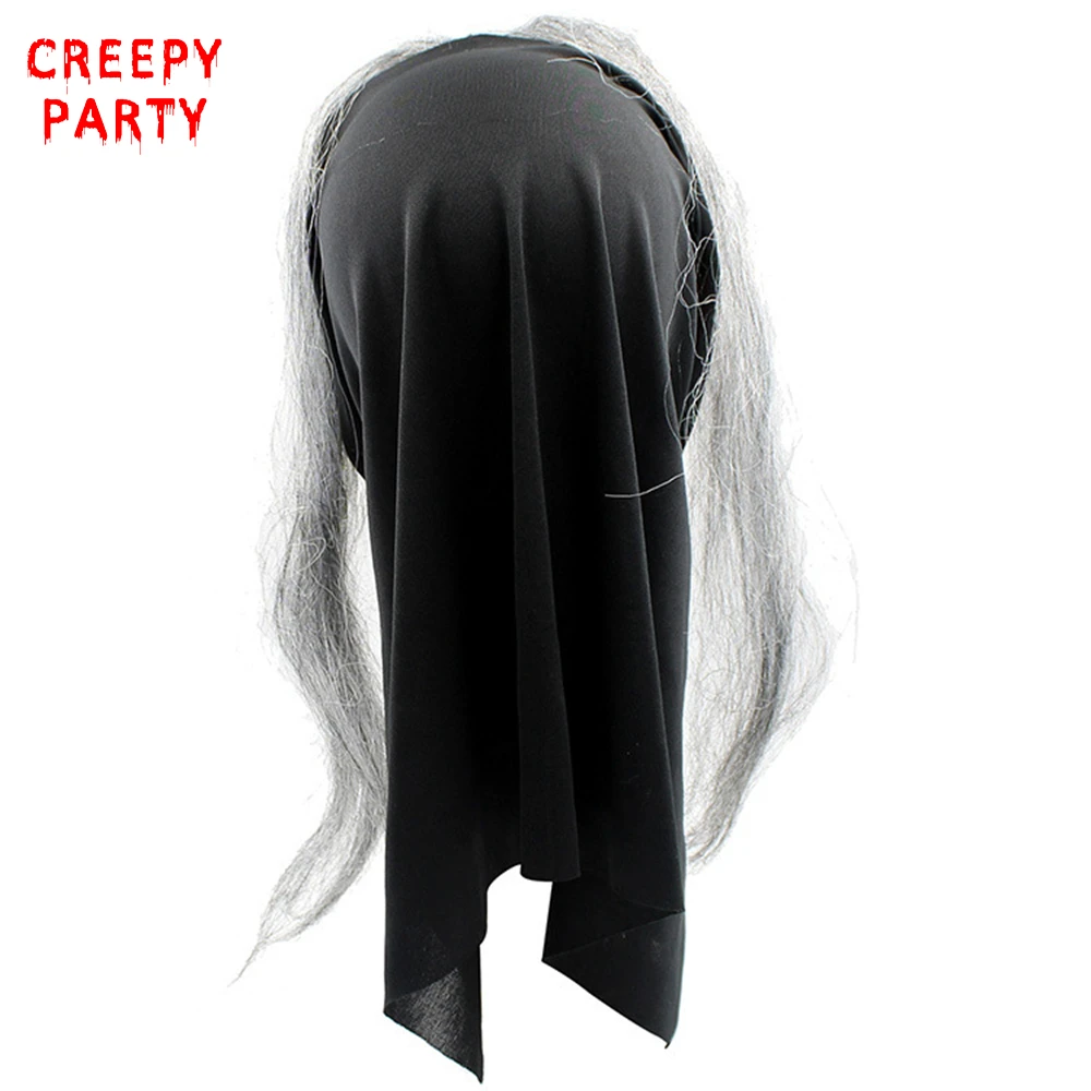 Хэллоуин ужас Ведьма Маска Полный уход за кожей лица злой волшебницы маскарадные