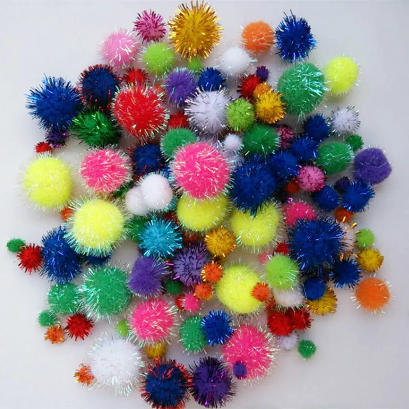 150 шт./сумка шерстяные Материалы для творчества разноцветные шарики Jincong золотые