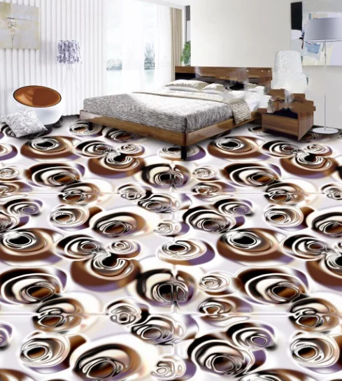 

[Self-Adhesive] 3D Abstract Floral 5 Non-slip Waterproof Photo Self-Adhesive Floor Mural Sticker WallPaper Murals Print Decal