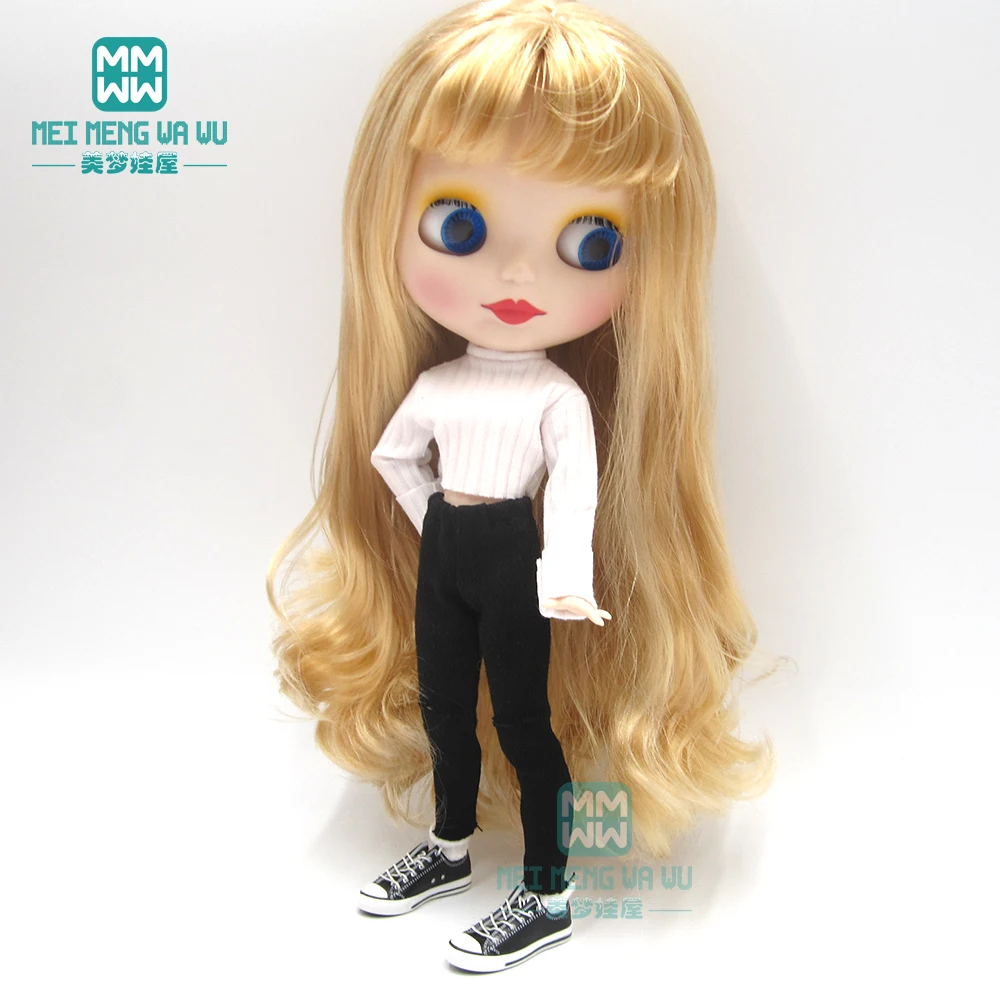 1 шт. аксессуары для кукол Blyth повседневные белые брюки с дырками Azone 1/6 Одежда