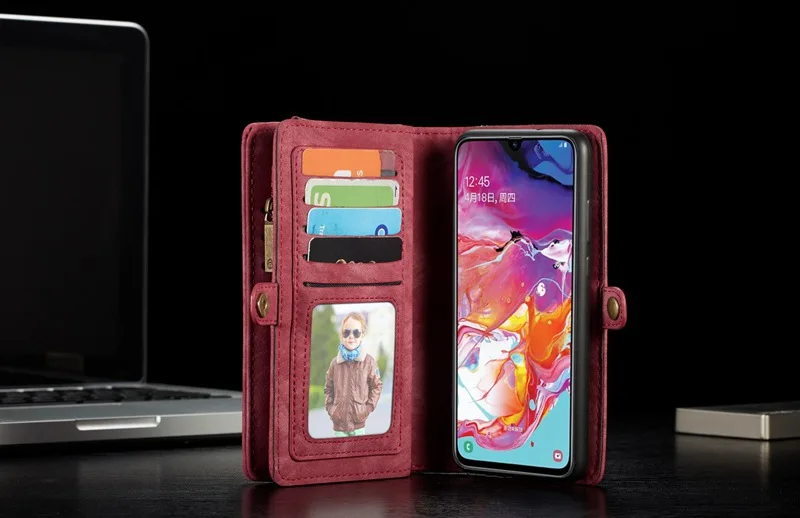 Кошелек Браслет чехол для телефона для samsung A 20 e 30 40 50 70 80 90 coque Роскошный кожаный чехол Etui защитный чехол аксессуары оболочка