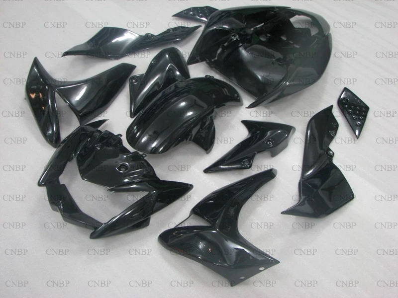 Для Kawasaki Z1000 2007 - 2009 пластик Обтекатели Z-1000 Abs обтекатель для 2008 Черный Полный