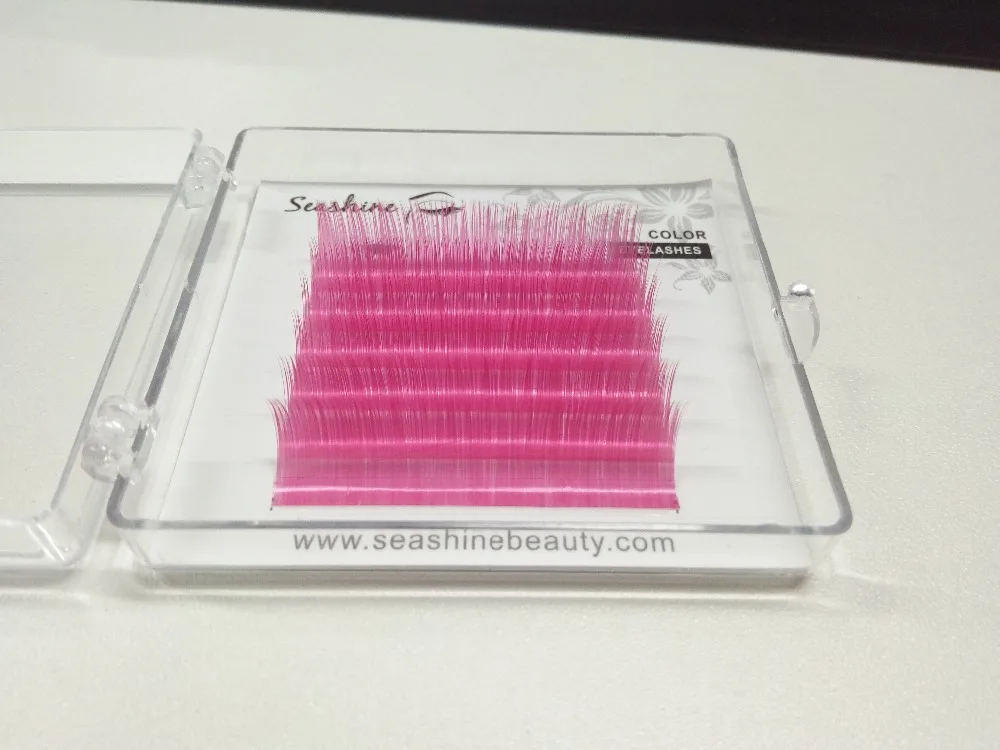 Горячая распродажа!! Красочные ресницы поддельные, цветные индивидуальные искусственные ресницы-наращивание 100% ручной работы.