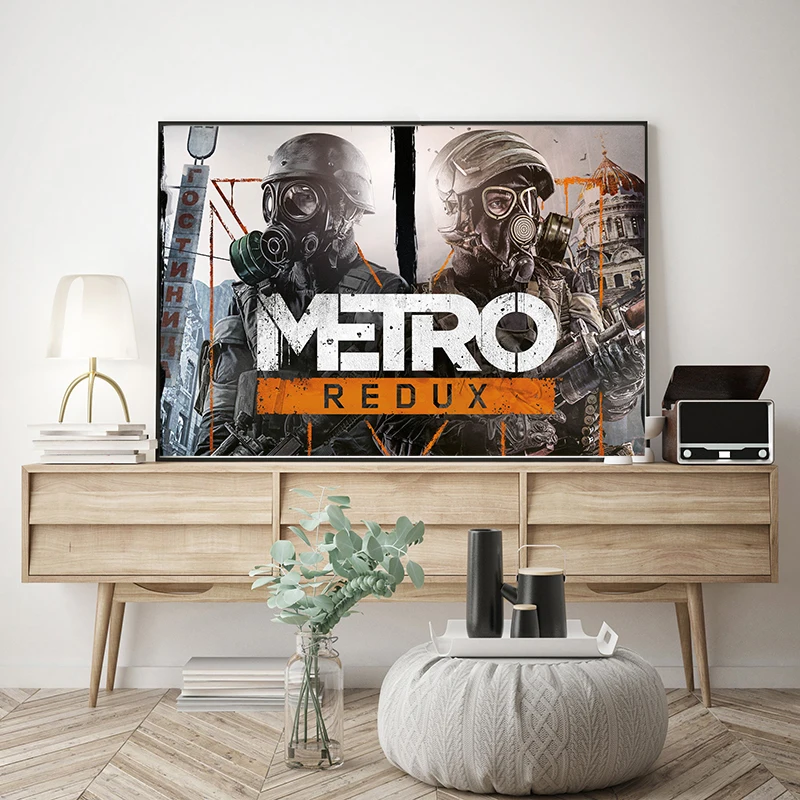Metro Last светильник редукс Steam 2034 Плакаты Печать на холсте Декоративная Настенная