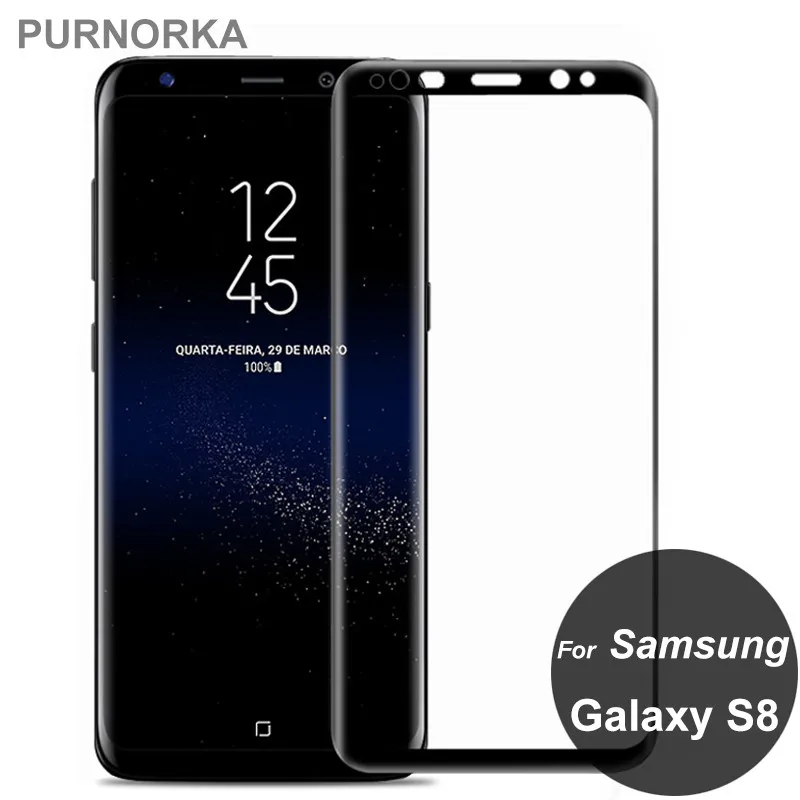 Для samsung Galaxy S8 полное покрытие закаленное Стекло 3D Экран протектор защитной