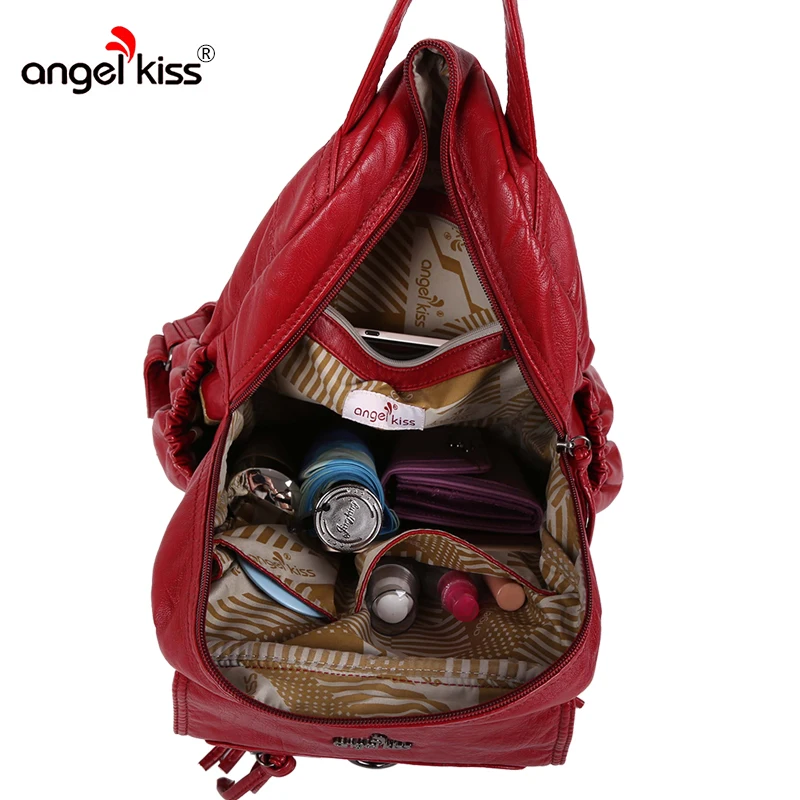 Angel kiss женский рюкзак из искусственной кожи высококачественный Повседневный