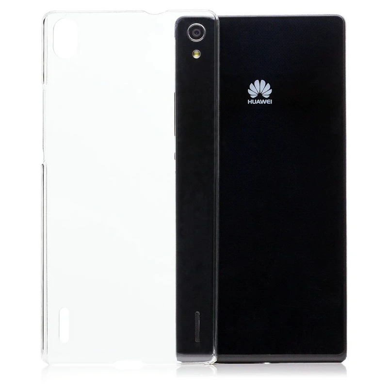 Чехол для huawei Ascend P7 TPU Силиконовый прочный прозрачный мягкий чехол двойная SIM