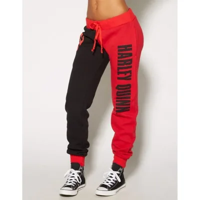 Отряд Самоубийц Харли Квинн костюмы для косплея женские бегуны брюки спортивные