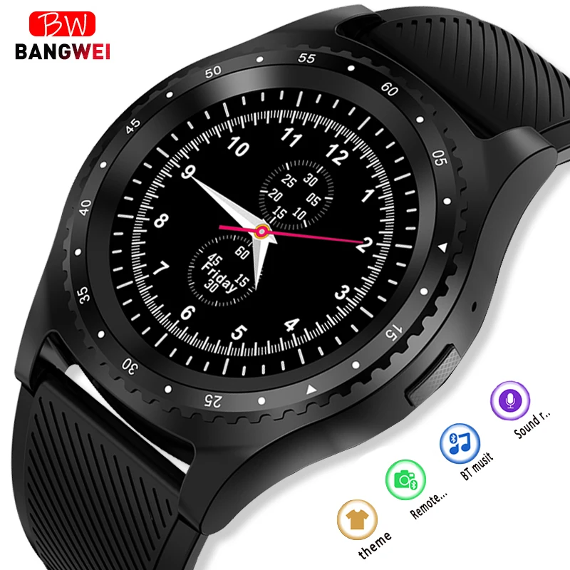 BANGWEI Смарт часы Bluetooth Сенсорный экран Водонепроницаемый Спорт для мужчин и женщин