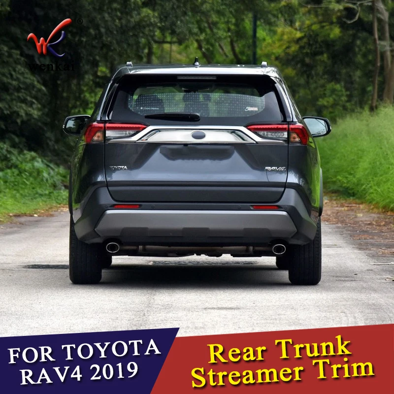 Высококачественная хромированная накладка на багажник из АБС пластика для Toyota