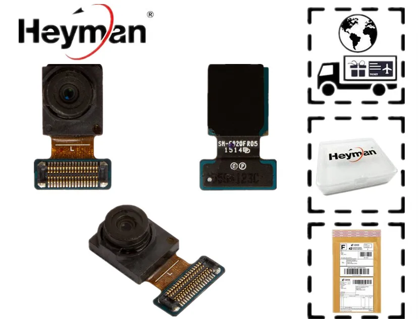 Модуль камеры Heyman для Samsung Galaxy S6 Edge SM G925V/G925P/G925R4/G920F/G925W8/G925I/G925F/G925A фронтальная