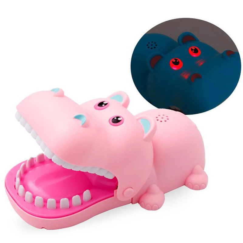 Large Crocodile Hippo Mouth Bite Finger Game Novelty Jokes Kids Funny Toys Simulation Biting Hand Pulling Teeth | Игрушки и хобби