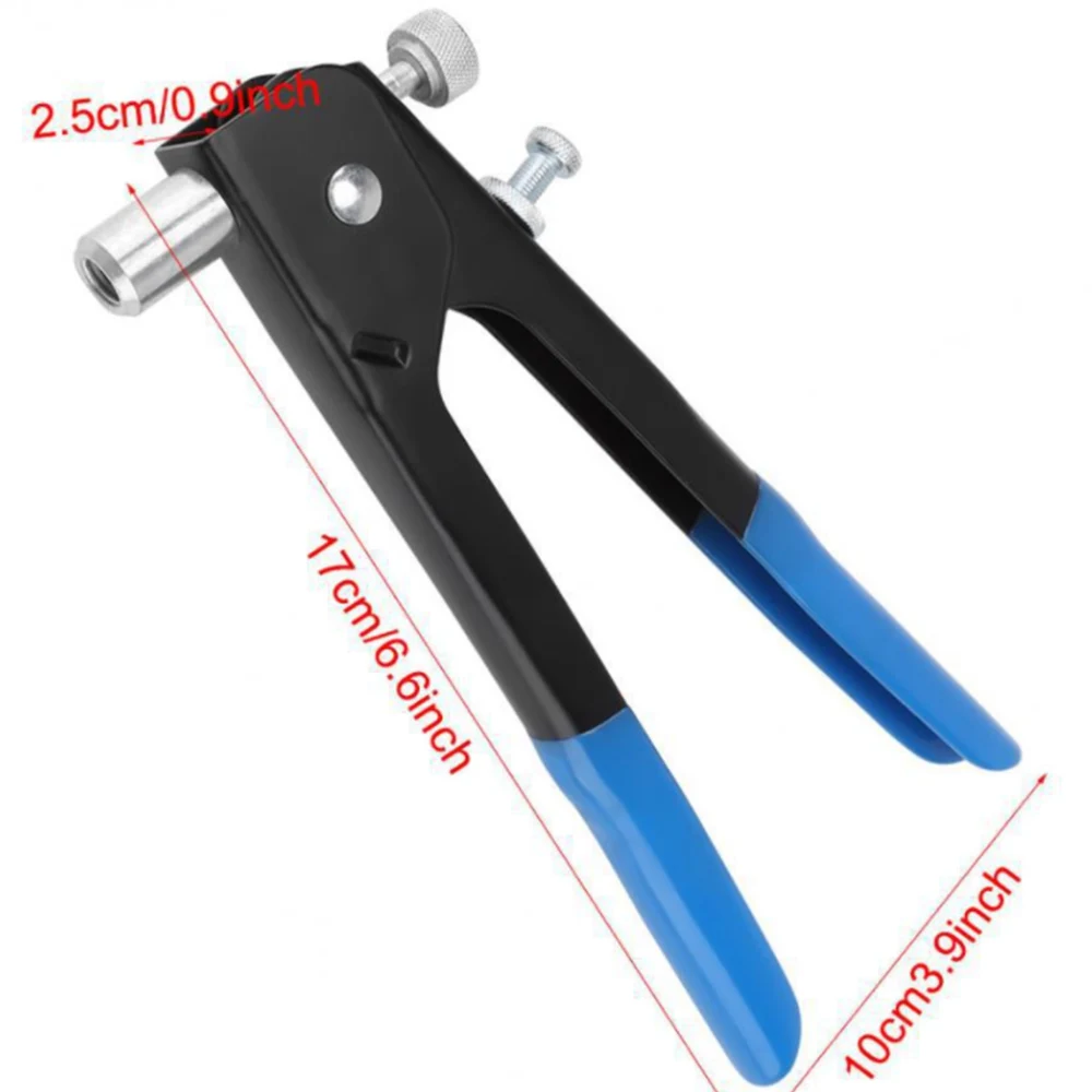 86pcs/set Hand Riveter Nut Rivet Gun Kit M3-M8 Manual Threaded Rive Tool kit Stainless Steel Nuts Metric Thread For Screws | Инструменты