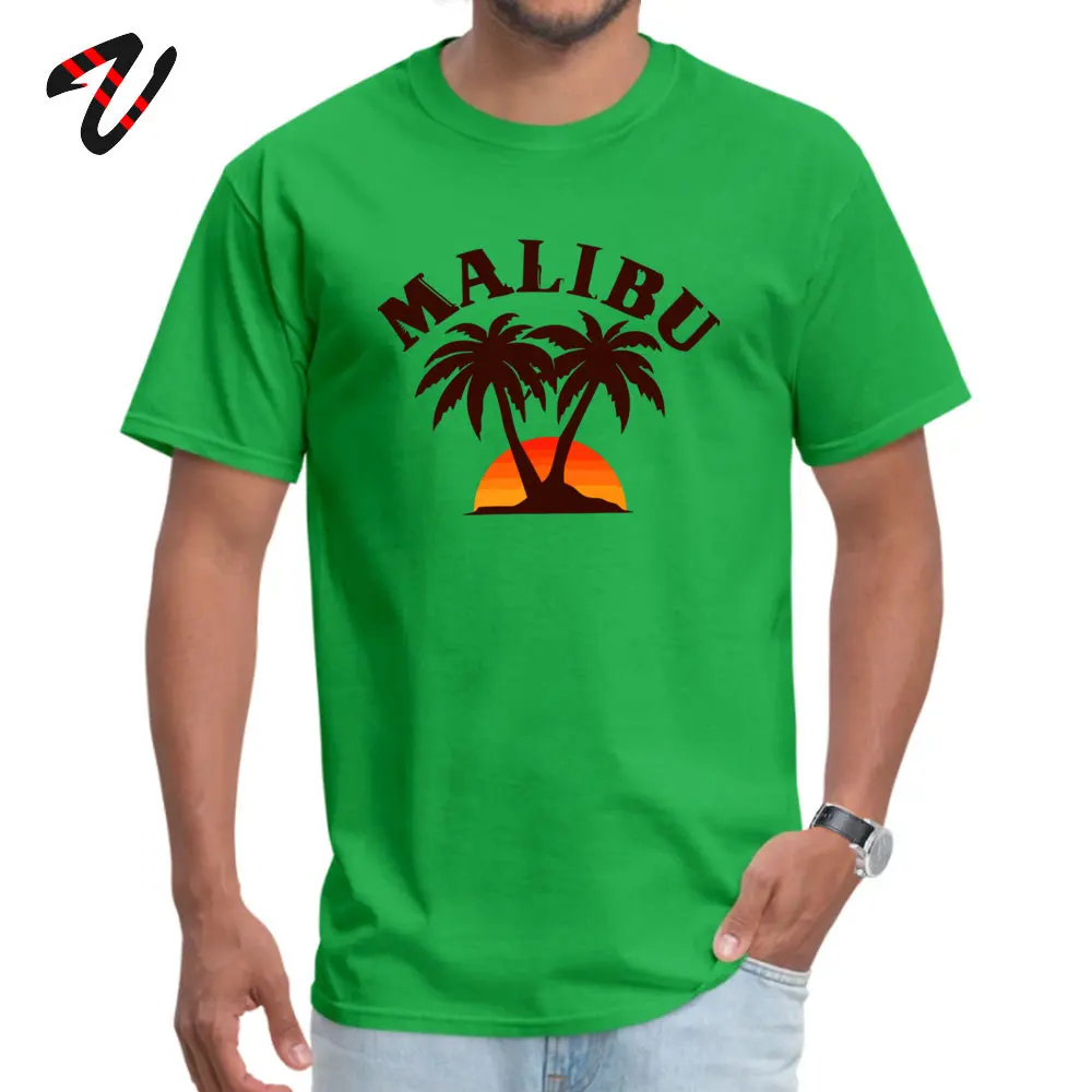 

Prevailing Men T Shirt O Neck Sleeve Wolf Malibu California T shirt Tops & Tees Print Tee-Shirt Drop Shipping
