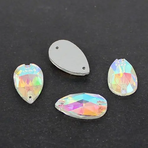 Пришивные бусины стеклянные 7x12 мм 10 5x18 13x22 16x25 17x28 22x38 мм|diy flatback|crystal abbeads water |