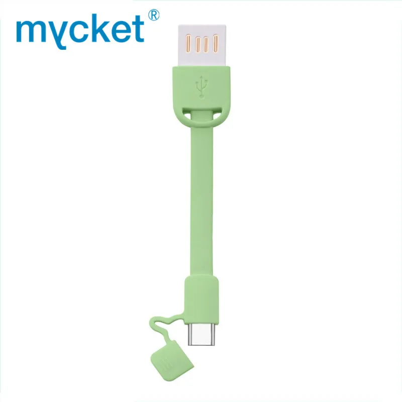 Myket Мини Портативный USB C 3A кабель для быстрой зарядки брелок type C кабель для синхронизации данных и зарядки