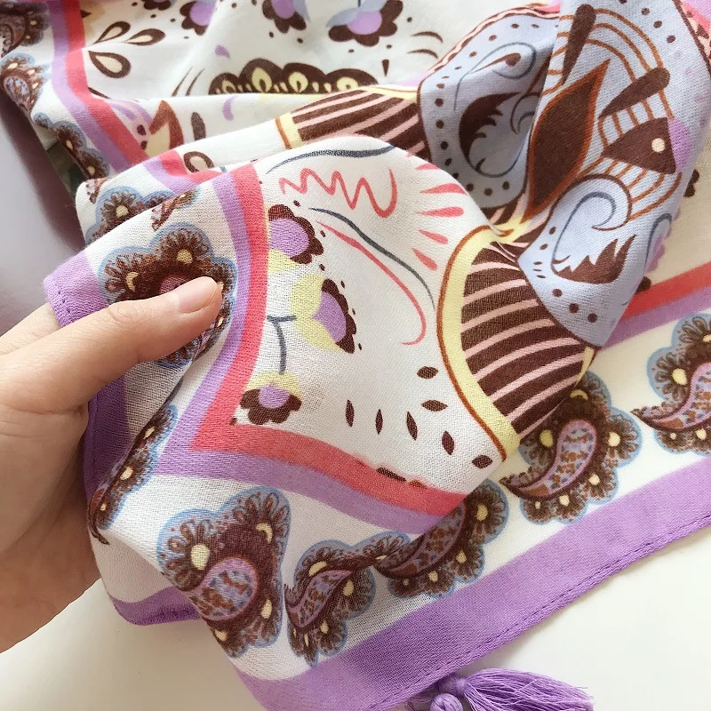 

2019 Luxury Flowers Tassel hijab scarf shawl fashion foulard Muslim lace scarfs pashmina bandana scarves 10pcs/lot High Quality