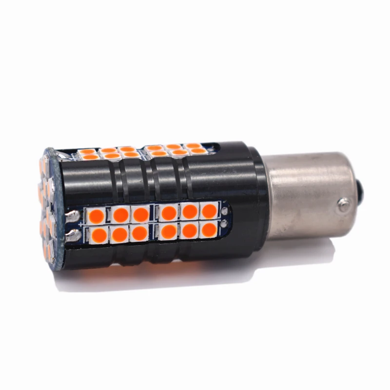 Leite 2шт высокая яркость чип автомобиля led BA15S P21W лампа 1156 3030 60smd Canbus Задний сигнал