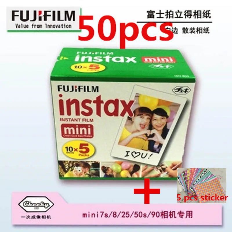 Fujifilm Instax Mini Film 10 20 40 60 80 100 листов для Fuji Camera mini 9 7s 8 90 25 55 Share SP 1 2|fujifilm instax film|instax filmmini