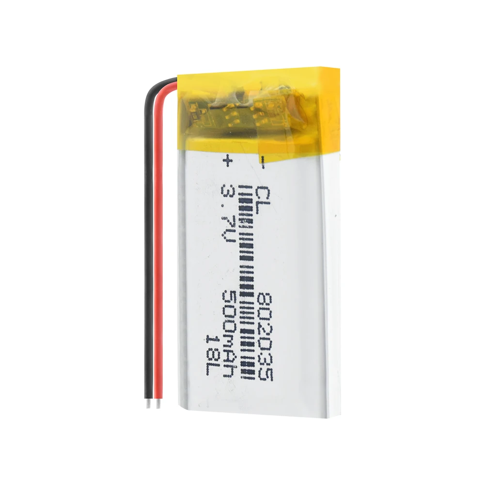 1/2/4 шт. 802035 3 7 v 500mah литий полимерная батарея Вольт ли бо ионным lipo аккумуляторные