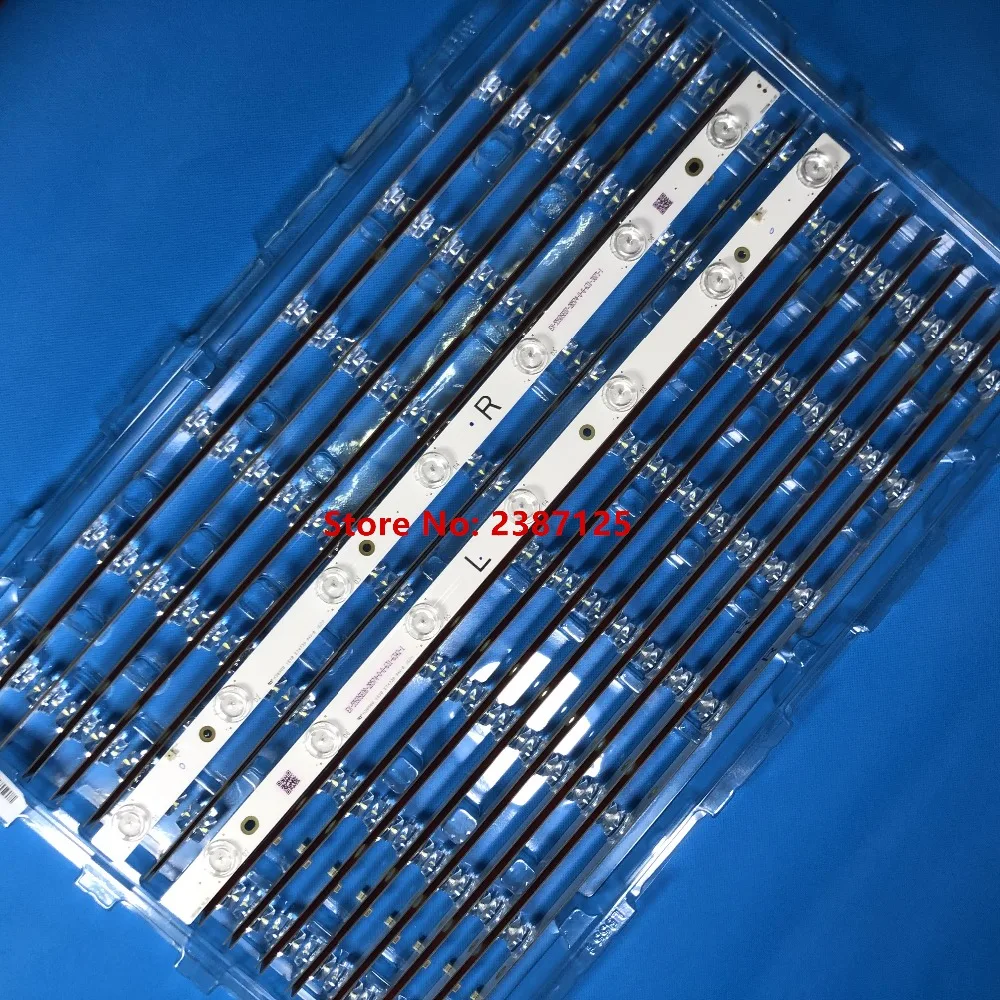 16PCS LED StripFor TX-55DX600E TH-55DS630W TB5509M M3090016V0 E74739 EX-55S0VE04-2Z543-0-I-631-0489-1 LB55070 V2 V3 550TV01 02